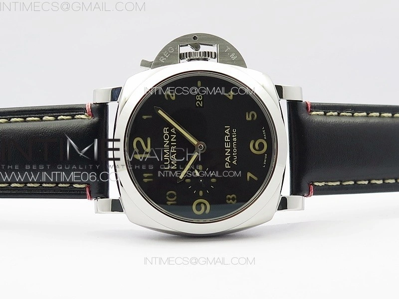 PAM910 HWF 1:1 Best Edition on Black Leather Strap P9010