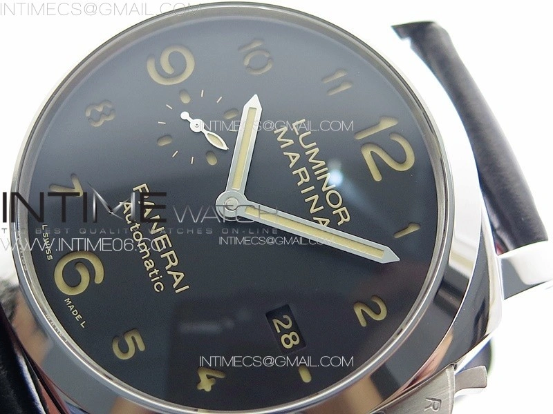 PAM910 HWF 1:1 Best Edition on Black Leather Strap P9010