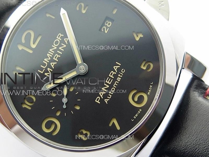 PAM910 HWF 1:1 Best Edition on Black Leather Strap P9010