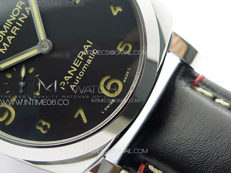 PAM910 HWF 1:1 Best Edition on Black Leather Strap P9010