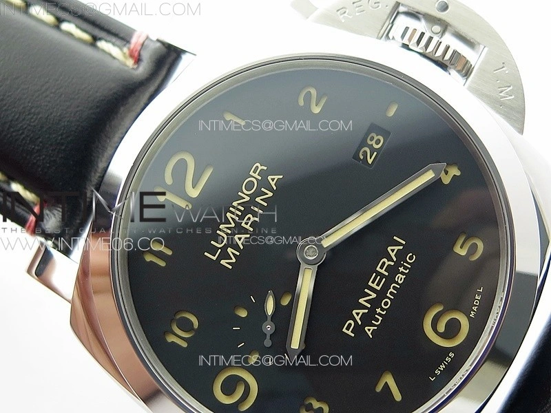 PAM910 HWF 1:1 Best Edition on Black Leather Strap P9010