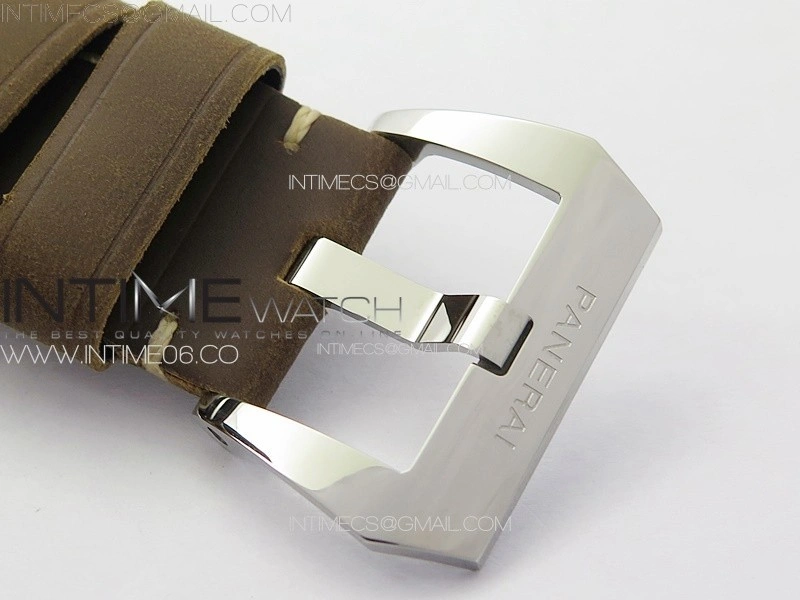 PAM911 T HWF 1:1 Best Edition on Brown ASSO Leather Strap A6497