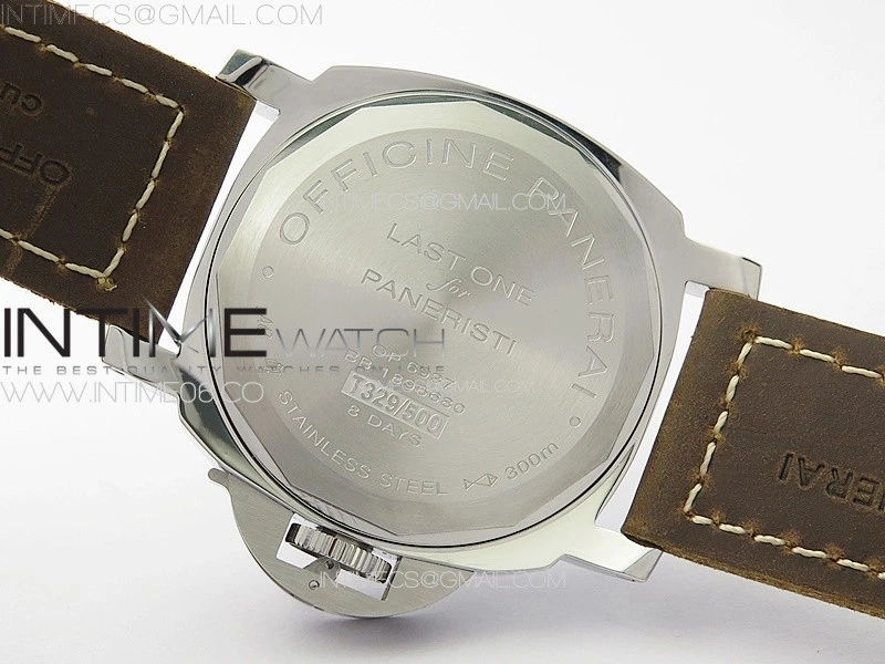PAM911 T HWF 1:1 Best Edition on Brown ASSO Leather Strap A6497
