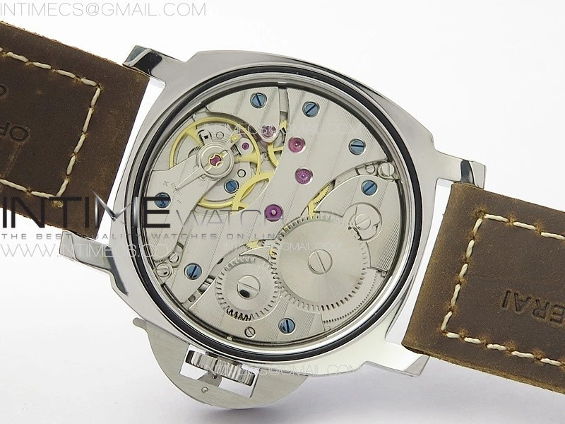 PAM911 T HWF 1:1 Best Edition on Brown ASSO Leather Strap A6497