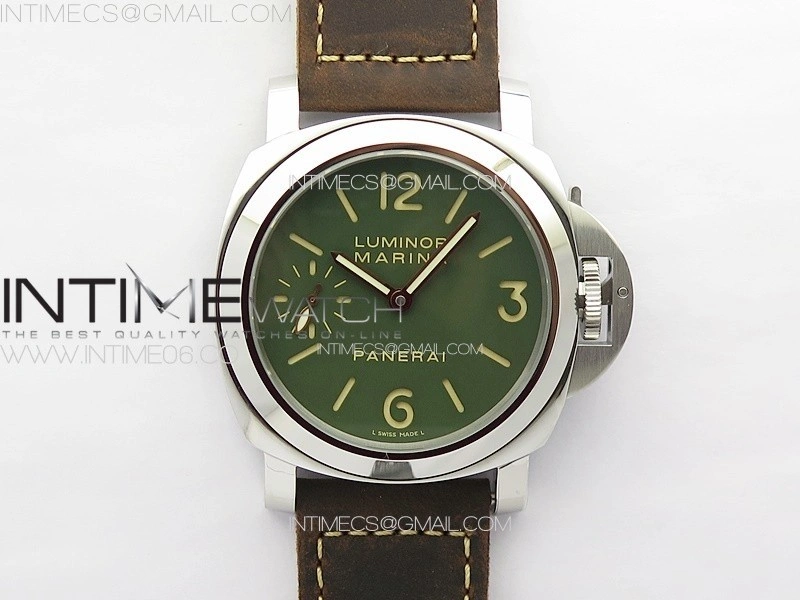 PAM911 T Noob 1:1 Best Edition on Brown Leather Strap A6497 with Y-Incabloc V12