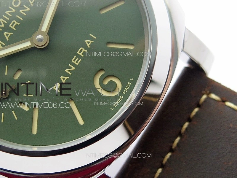 PAM911 T Noob 1:1 Best Edition on Brown Leather Strap A6497 with Y-Incabloc V12