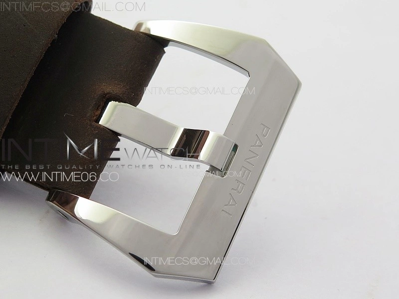 PAM911 T Noob 1:1 Best Edition on Brown Leather Strap A6497 with Y-Incabloc V12