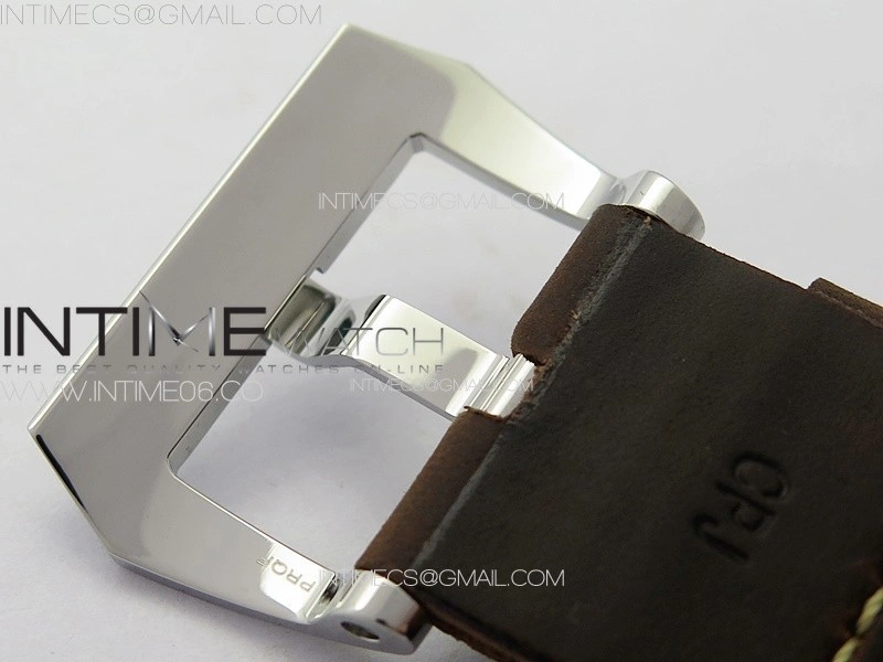 PAM911 T Noob 1:1 Best Edition on Brown Leather Strap A6497 with Y-Incabloc V12