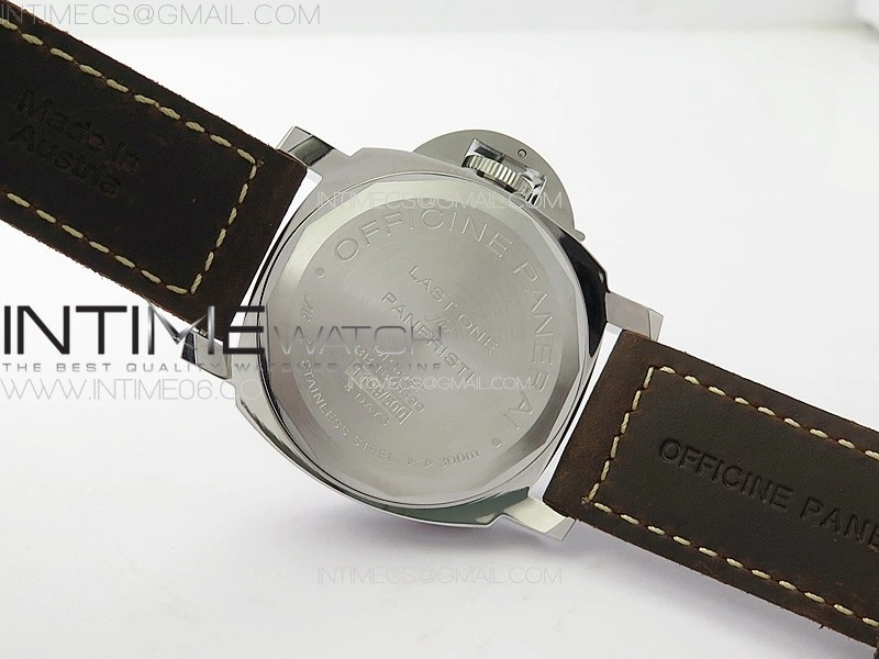 PAM911 T Noob 1:1 Best Edition on Brown Leather Strap A6497 with Y-Incabloc V12