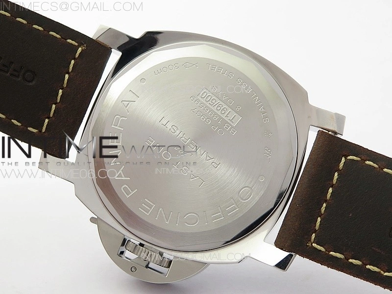 PAM911 T Noob 1:1 Best Edition on Brown Leather Strap A6497 with Y-Incabloc V12