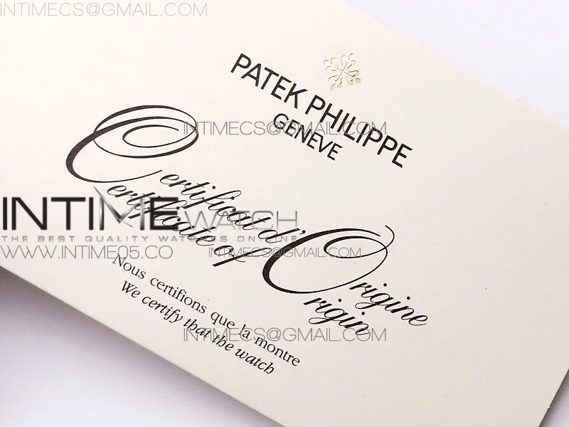 PATEK PHILIPPE 1:1 High Quality Box with Papers and certificate