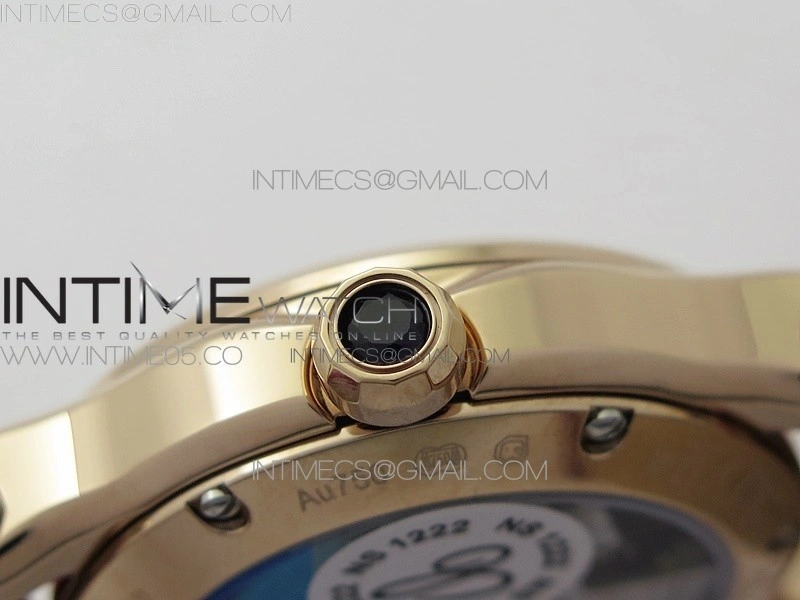 HAPPY SPORT AUTOMATIC RG 36MM YYF 1:1 BEST EDITION WHITE DIAL ON RED LEATHER STRAP A2892