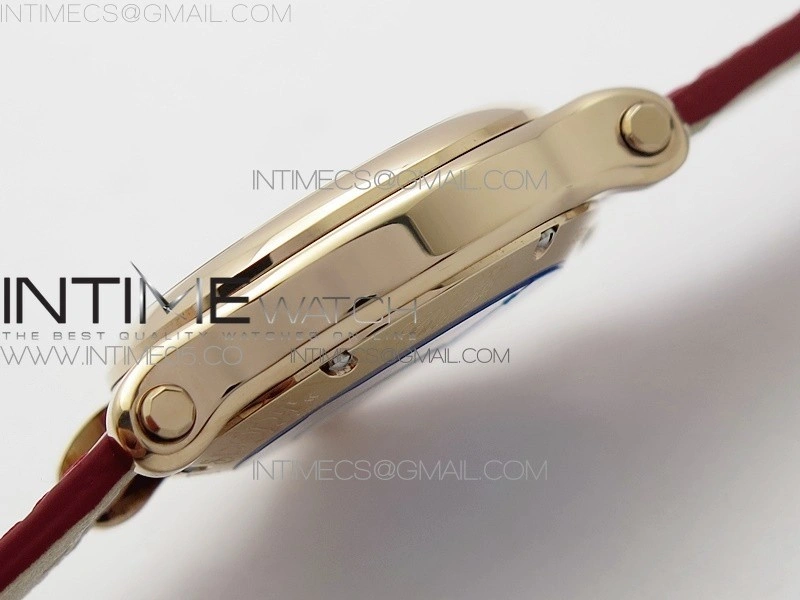 HAPPY SPORT AUTOMATIC RG 36MM YYF 1:1 BEST EDITION WHITE DIAL ON RED LEATHER STRAP A2892