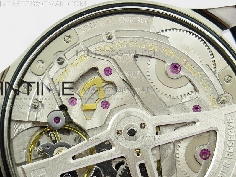 PORTUGUESE REAL PR IW500109 AZF 1:1 BEST EDITION ON BLACK LEATHER STRAP A52010