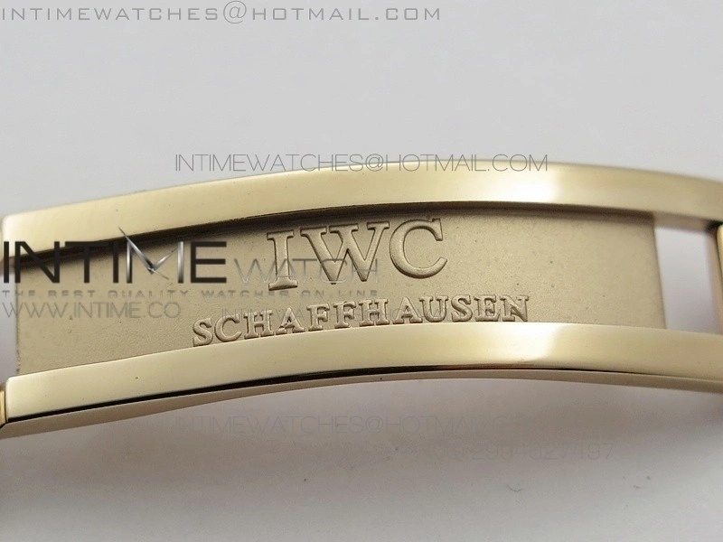 PORTUGUESE REAL PR IW500115 AZF 1:1 BEST EDITION ON BLACK LEATHER STRAP A52010