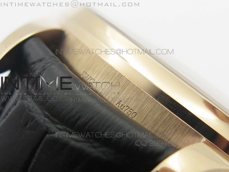 PORTUGUESE REAL PR IW500115 AZF 1:1 BEST EDITION ON BLACK LEATHER STRAP A52010