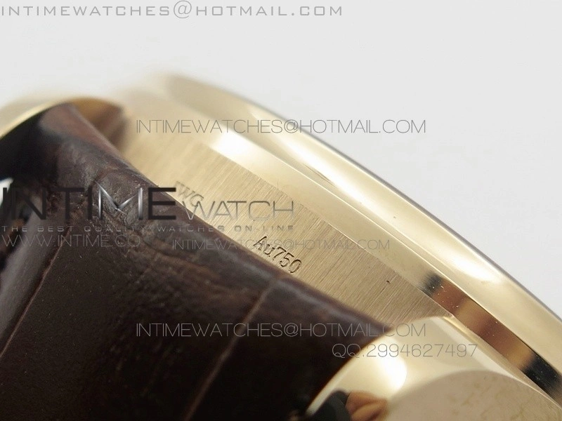 PORTUGUESE REAL PR IW500701 AZF 1:1 BEST EDITION ON BROWN LEATHER STRAP A52010