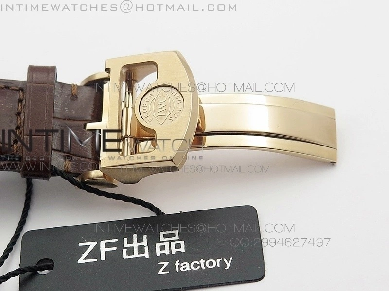 PORTUGUESE REAL PR IW500701 AZF 1:1 BEST EDITION ON BROWN LEATHER STRAP A52010
