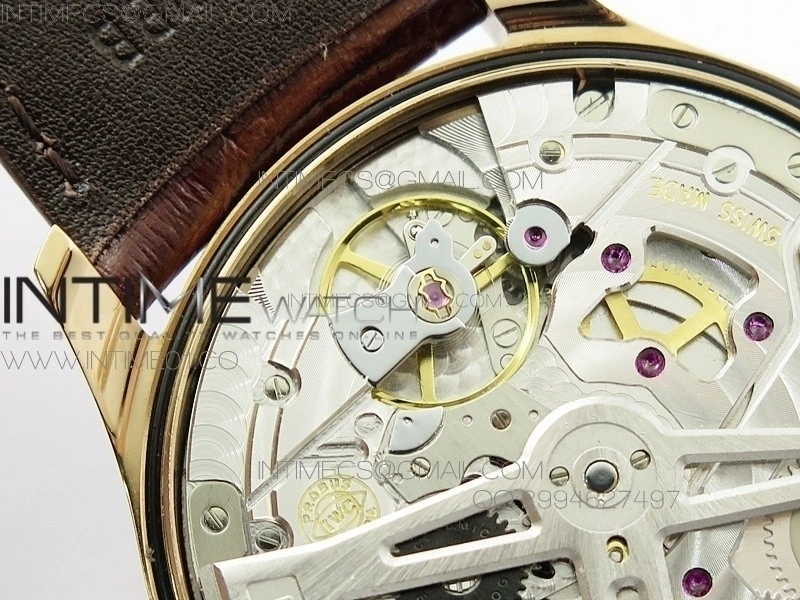 PORTUGUESE REAL PR IW500701 AZF 1:1 BEST EDITION ON BROWN LEATHER STRAP A52010