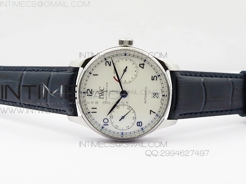 PORTUGUESE REAL PR IW500705 AZF 1:1 BEST EDITION ON BLACK LEATHER STRAP A52010