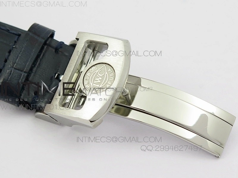 PORTUGUESE REAL PR IW500705 AZF 1:1 BEST EDITION ON BLACK LEATHER STRAP A52010