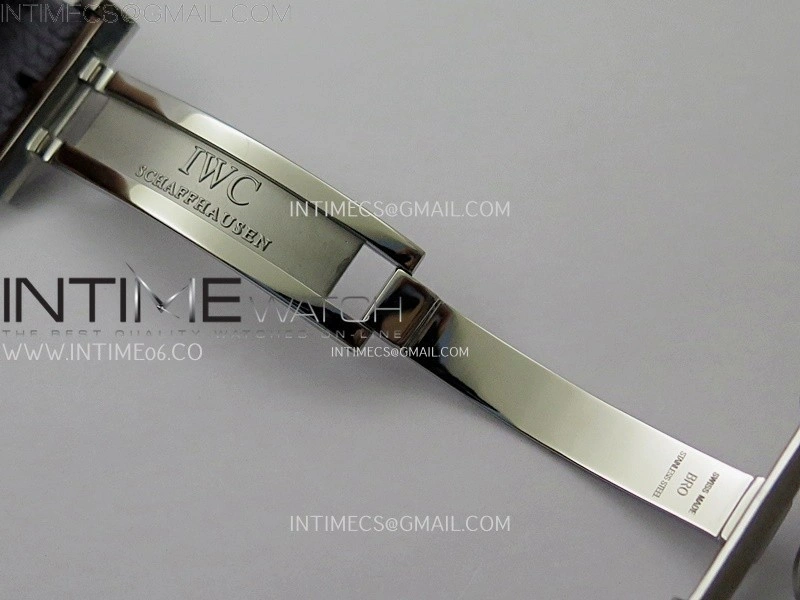 Portuguese Real PR IW501708 SS APSF 1:1 Best Edition Light Blue Dial On Blue Leather Strap A52010