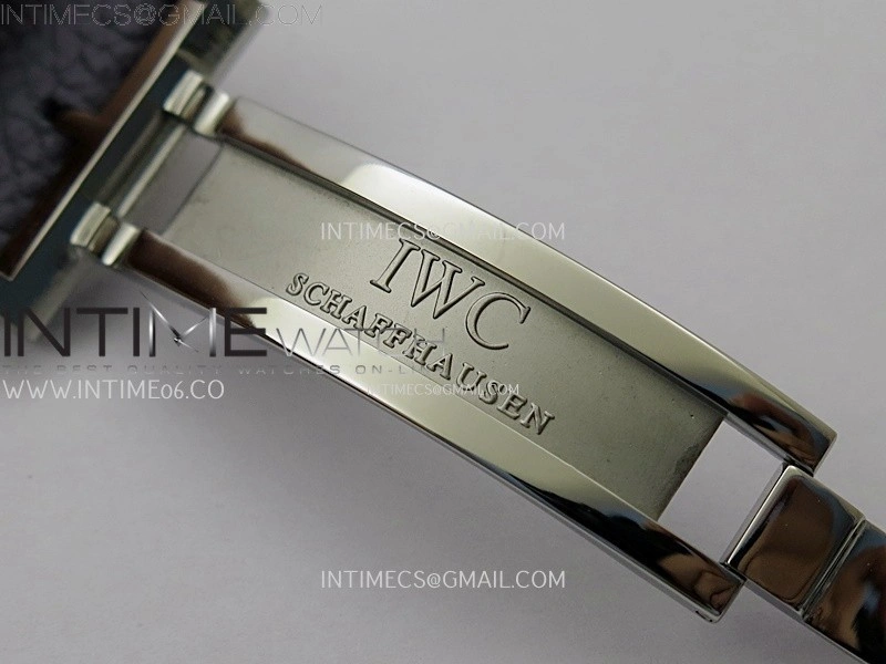 Portuguese Real PR IW501708 SS APSF 1:1 Best Edition Light Blue Dial On Blue Leather Strap A52010