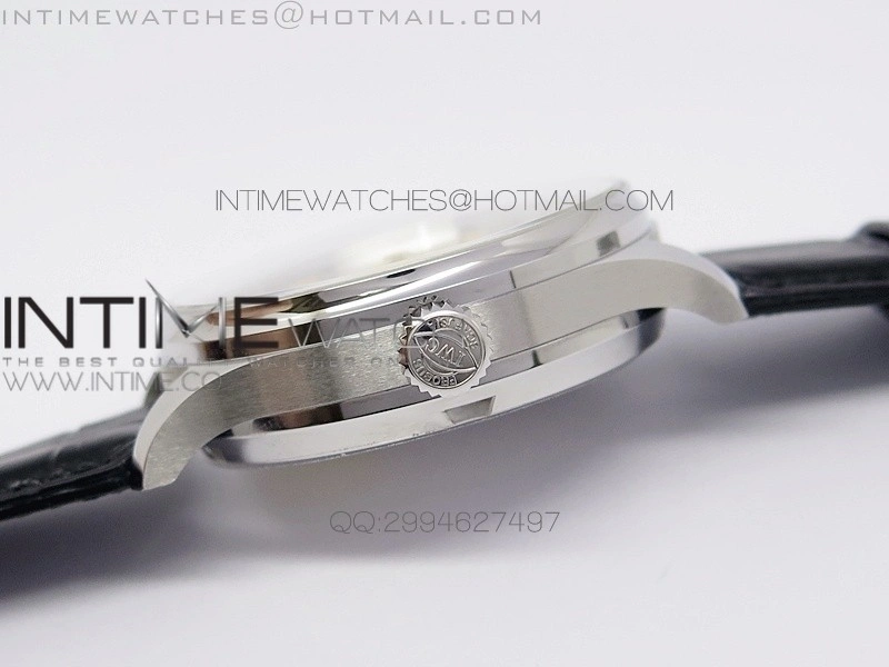 PORTUGUESE REAL PR SS GARY DIAL V2 Gold Numbers ZF 1:1 BEST EDITION ON BLACK LEATHER STRAP A52010