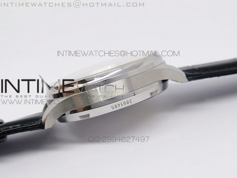 PORTUGUESE REAL PR SS GARY DIAL V2 Gold Numbers ZF 1:1 BEST EDITION ON BLACK LEATHER STRAP A52010