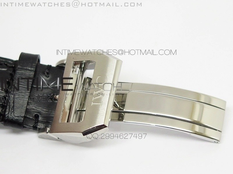 PORTUGUESE REAL PR SS GARY DIAL V2 Gold Numbers ZF 1:1 BEST EDITION ON BLACK LEATHER STRAP A52010