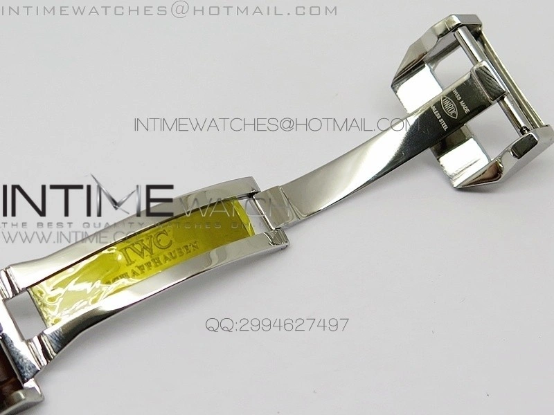 PORTUGUESE REAL PR SS GARY DIAL V2 Gold Numbers ZF 1:1 BEST EDITION ON BLACK LEATHER STRAP A52010