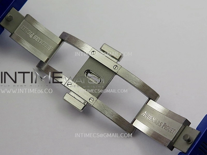 Royal Oak 15500 Blue Ceramic APSF 1:1 Best Edition Blue Starry Dial On Blue Ceramic Bracelet SA4302 Super Clone