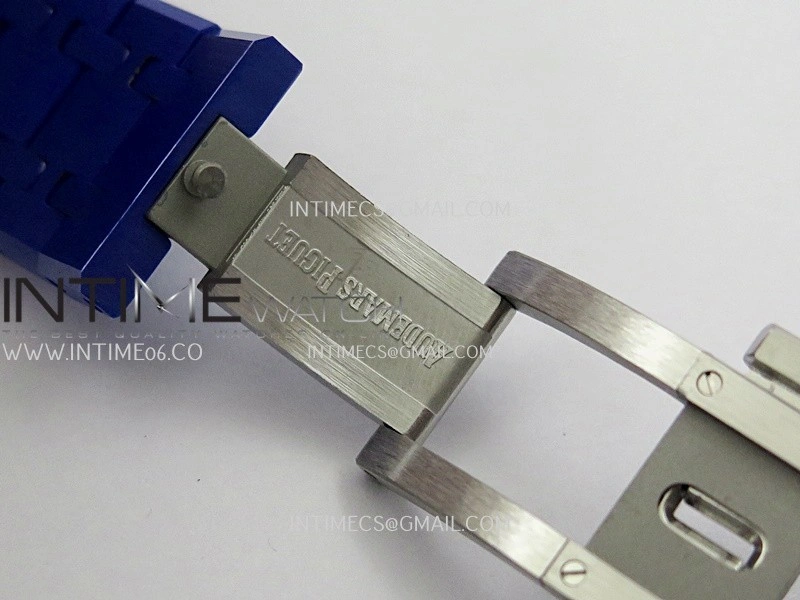 Royal Oak 15500 Blue Ceramic APSF 1:1 Best Edition Blue Starry Dial On Blue Ceramic Bracelet SA4302 Super Clone
