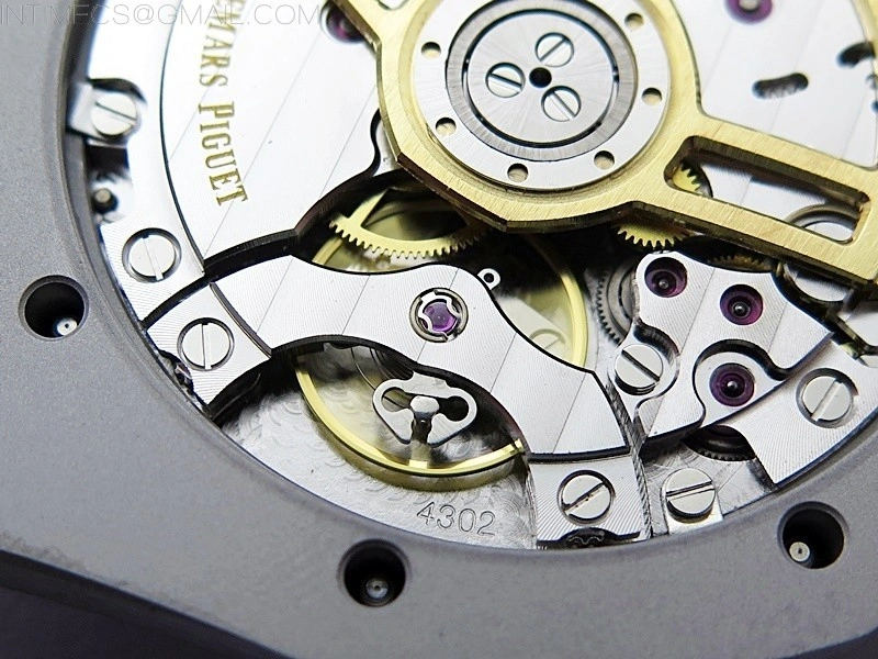 Royal Oak 41mm 15500 Frosted SS APSF 1:1 Best Edition Blue Textured Dial on Frosted SS Bracelet SA4302 Super Clone