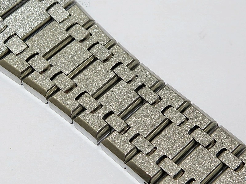 Royal Oak 41mm 15500 Frosted SS APSF 1:1 Best Edition Gray Textured Dial on Frosted SS Bracelet SA4302 Super Clone