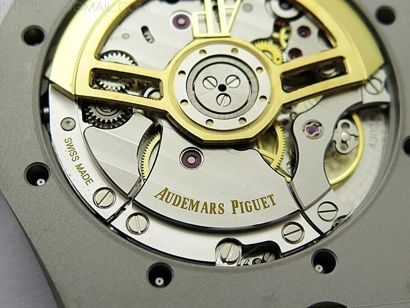 Royal Oak 41mm 15500 Frosted SS APSF 1:1 Best Edition Gray Textured Dial on Frosted SS Bracelet SA4302 Super Clone