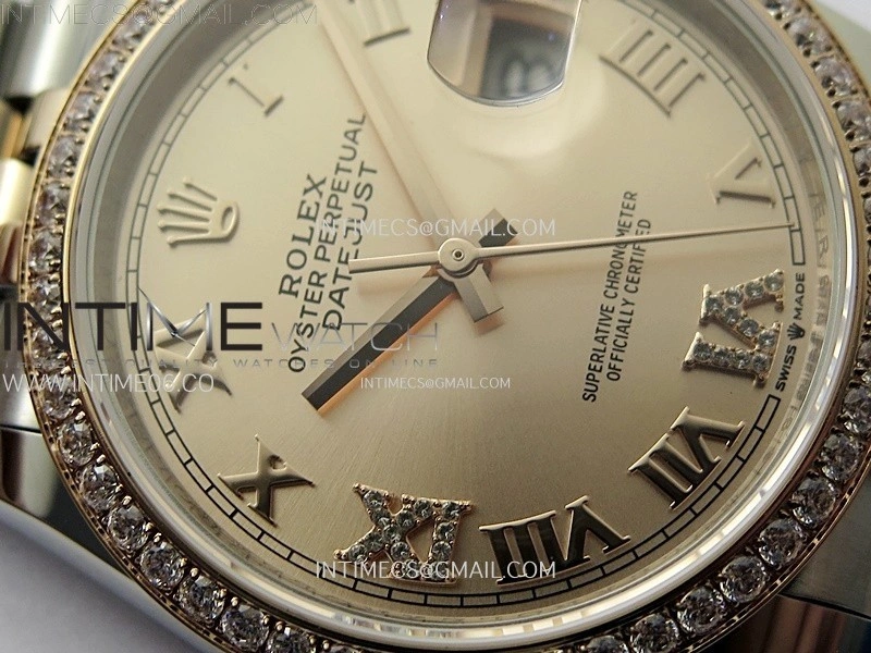 DateJust 36MM 126281 SS RG APSF 1:1 Best Edition Rose Gold Dial Roman Markers on SS RG Jubilee Bracelet SA3235