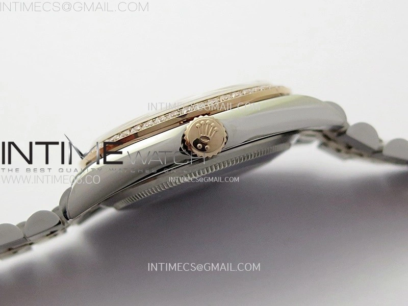 DateJust 36MM 126281 SS RG APSF 1:1 Best Edition Rose Gold Dial Roman Markers on SS RG Jubilee Bracelet SA3235