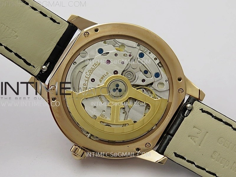 Rendez-Vous Night and Day Diamond Bezel RG APSF 1:1 Best Edition White Textured Dial SS Bezel on Black Strap Super Clone A898