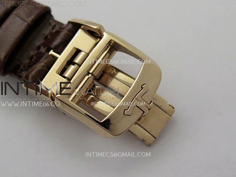 Rendez-Vous Night and Day Diamond Bezel RG APSF 1:1 Best Edition White Textured Dial SS Bezel on Brown Strap Super Clone A898