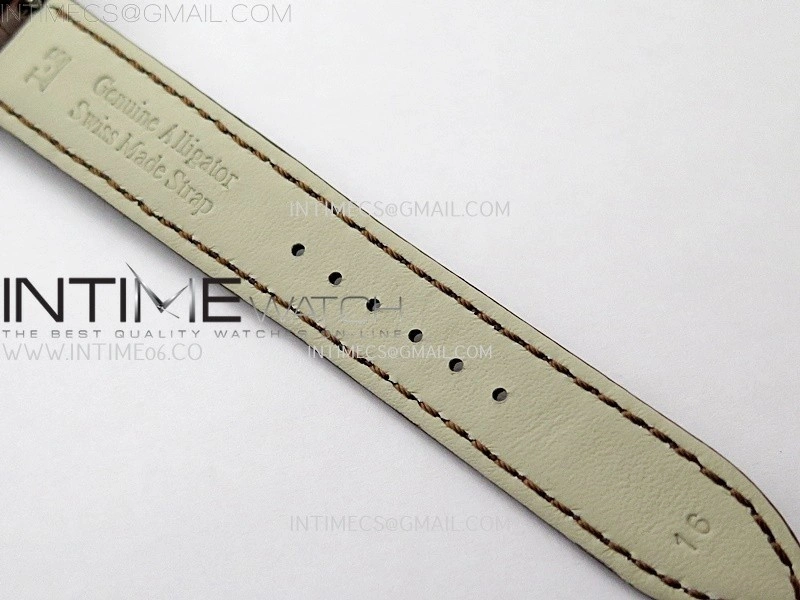 Rendez-Vous Night and Day Diamond Bezel RG APSF 1:1 Best Edition White Textured Dial SS Bezel on Brown Strap Super Clone A898