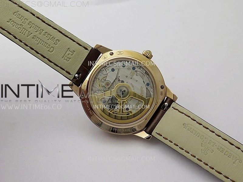 Rendez-Vous Night and Day Diamond Bezel RG APSF 1:1 Best Edition White Textured Dial SS Bezel on Brown Strap Super Clone A898