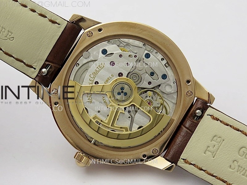 Rendez-Vous Night and Day Diamond Bezel RG APSF 1:1 Best Edition White Textured Dial SS Bezel on Brown Strap Super Clone A898