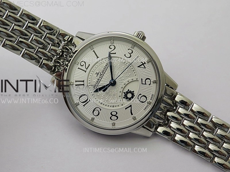 Rendez-Vous Night and Day SS APSF 1:1 Best Edition White Textured Dial SS Bezel on SS Bracelet Super Clone A898