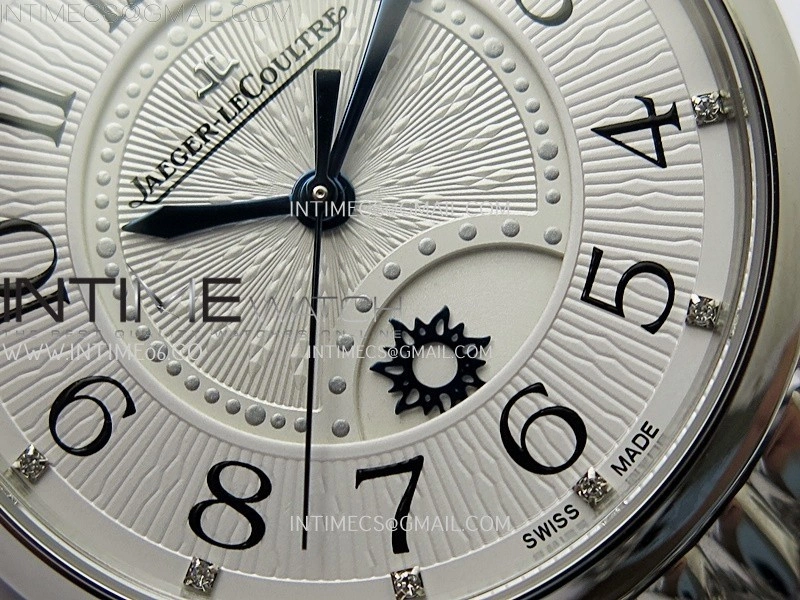 Rendez-Vous Night and Day SS APSF 1:1 Best Edition White Textured Dial SS Bezel on SS Bracelet Super Clone A898