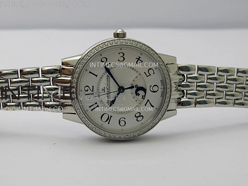 Rendez-Vous Night and Day Diamond Bezel SS APSF 1:1 Best Edition White Textured Dial SS Bezel on SS Bracelet Super Clone A898
