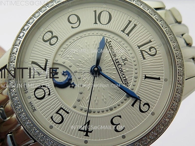 Rendez-Vous Night and Day Diamond Bezel SS APSF 1:1 Best Edition White Textured Dial SS Bezel on SS Bracelet Super Clone A898