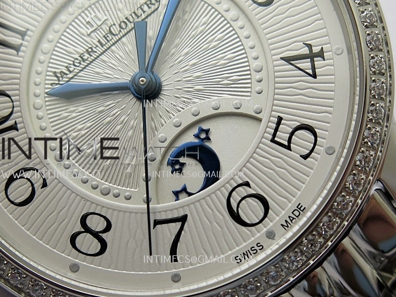 Rendez-Vous Night and Day Diamond Bezel SS APSF 1:1 Best Edition White Textured Dial SS Bezel on SS Bracelet Super Clone A898