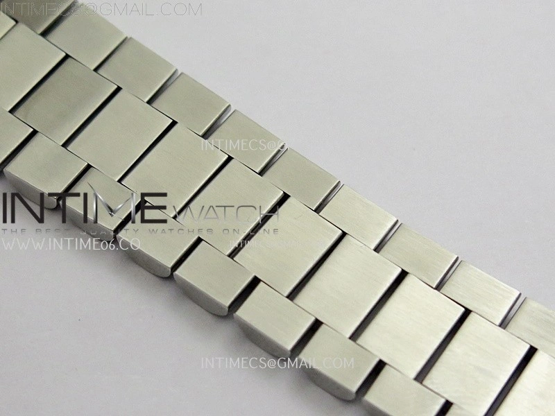 Day Date 36mm Gain Weight SS tungsten APSF 1:1 White Hematite Quartz Dial Diamond Markers on SS President Bracelet A3255