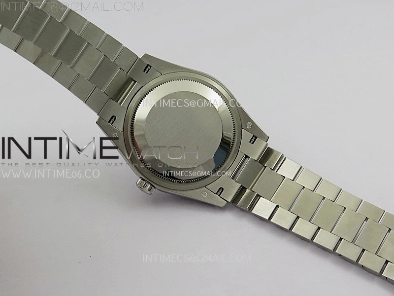 Day Date 36mm Gain Weight SS tungsten APSF 1:1 White Hematite Quartz Dial Diamond Markers on SS President Bracelet A3255